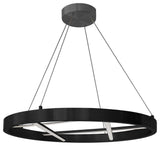 Dante Modern 1 Light matte Black White Metal Pendant