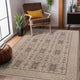 Empress Kingsley Area Rug, Taupe, 9' x 12', Bordered