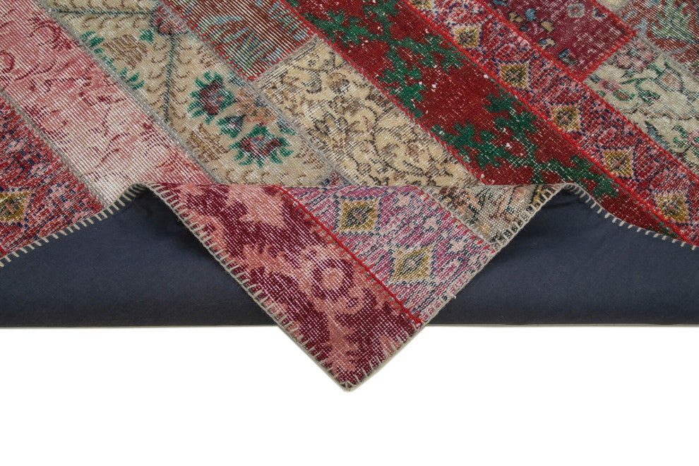 Rug N Carpet - Handmade Turkish 6' 8" x 10' 0" Unique Patchwork Area Rug