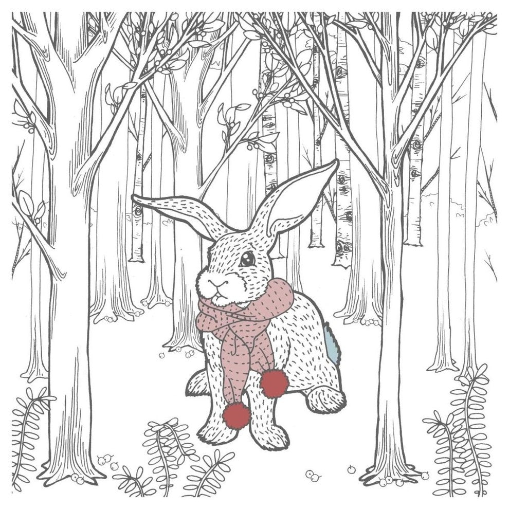"Color the Forest Color XI" Digital Paper Print by Elyse DeNeige, 32"x32"