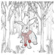 "Color the Forest Color XI" Digital Paper Print by Elyse DeNeige, 32"x32"