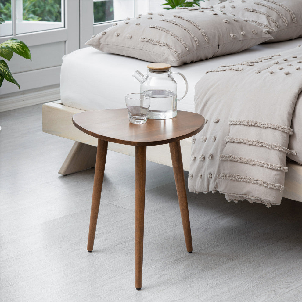 Tora End Table, Walnut, 20"