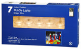 Vickerman V490771 7 Clear Bubble Lights on Green Wire