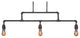 Vintage 3-Light Bar, Dark Granite