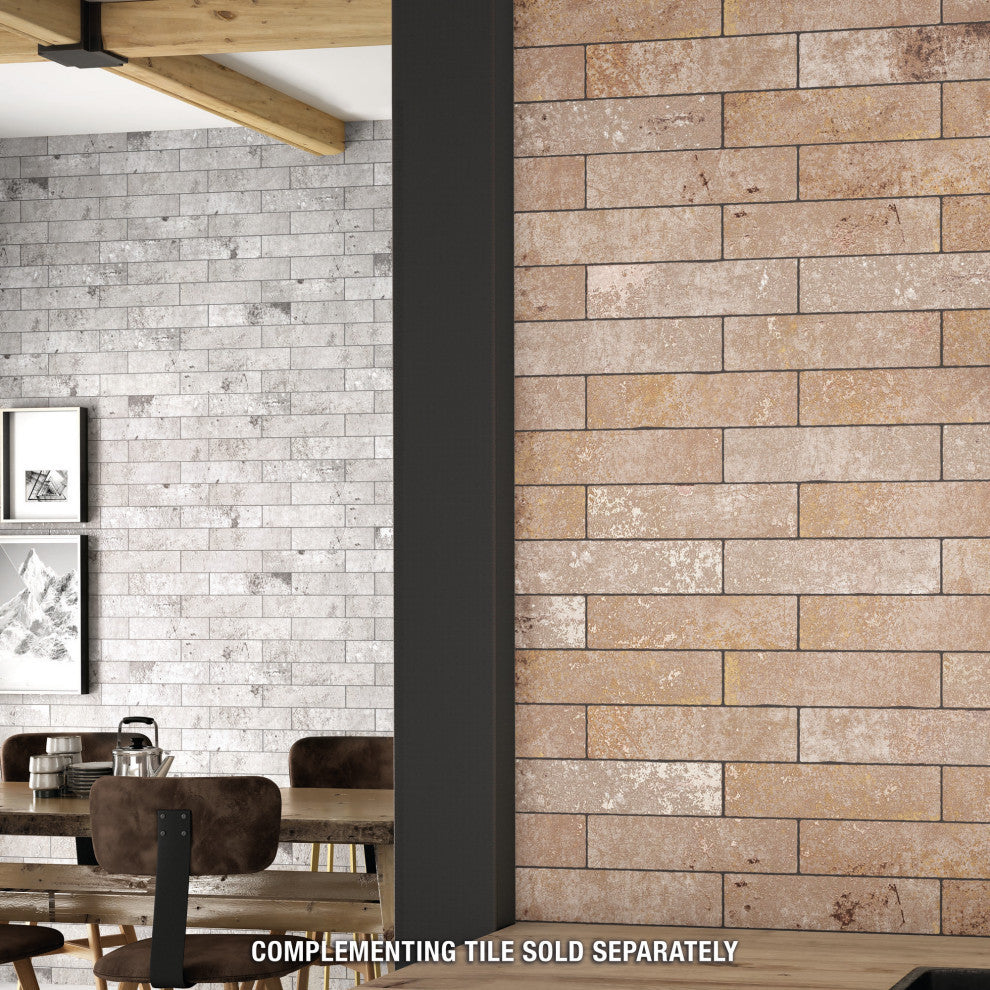 London Ceramic Wall Tile Sample, Gray