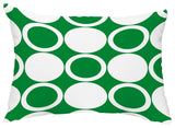 ModCircles 14"x20" Abstract Decorative Outdoor Pillow, Green