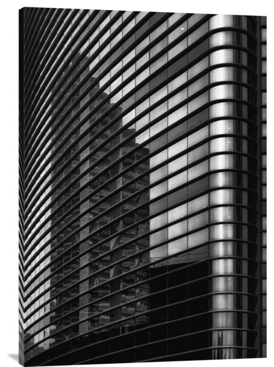 "Filled Lines, Reflected Balconies" Canvas by Yvette Depaepe, 25x36"