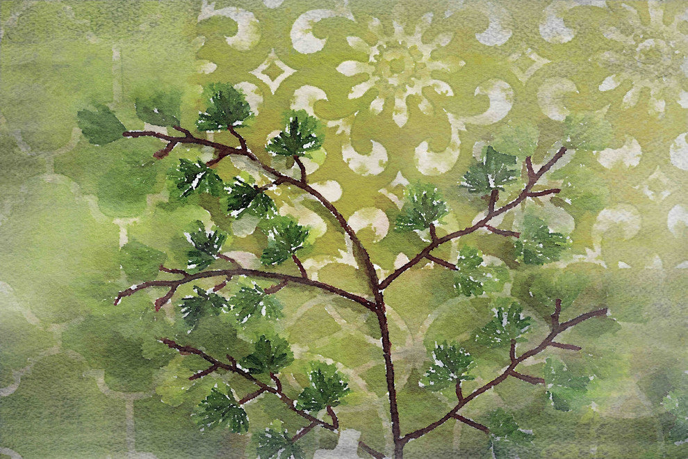 "Green Sensation II" Print on Canvas by Irena Orlov