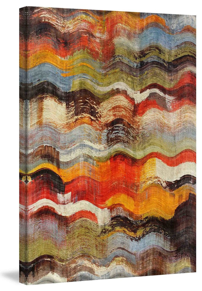 "Wavy Blends" Painting Print on Canvas by Irena Orlov