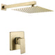 Givingtree Shower System, Bathroom 10 In Rain With Shower Set,Gold