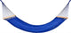 Cobalt Blue Cotton Hammock, Wooden Bar