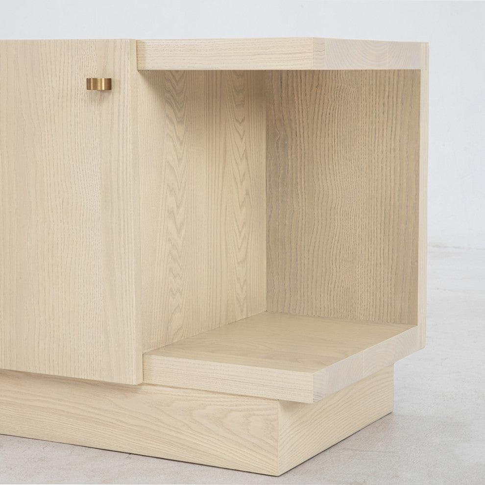 Sierra 30" Left Nightstand, Finish: Dove
