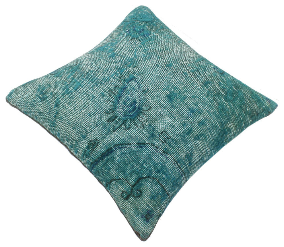 Shabby Chic Marriott Vintage Distressed Handmade Rug Pillow