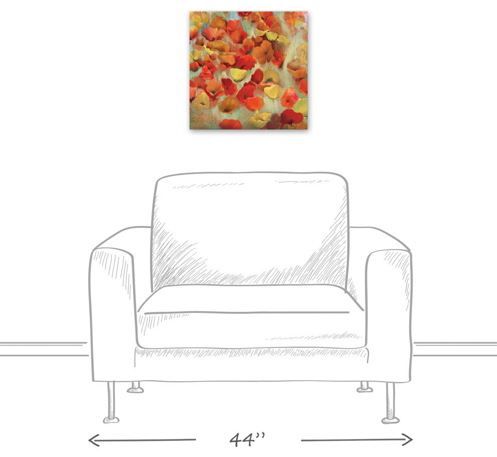 Delightful Flowers 16x16 Canvas Wall Art