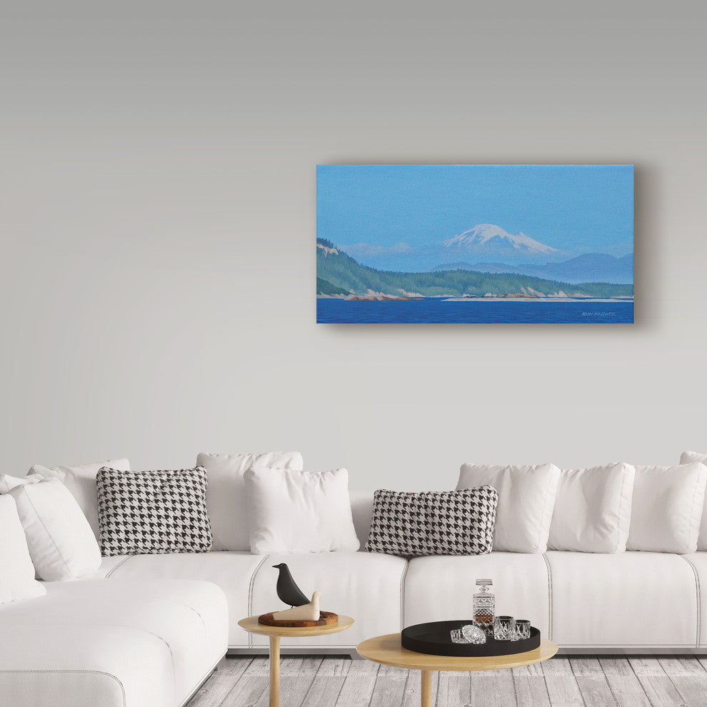 Ron Parker 'Mt Baker' Canvas Art, 32"x16"