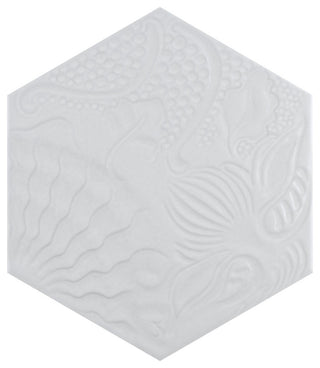 Gaudi Lux Hex White Porcelain Floor and Wall Tile