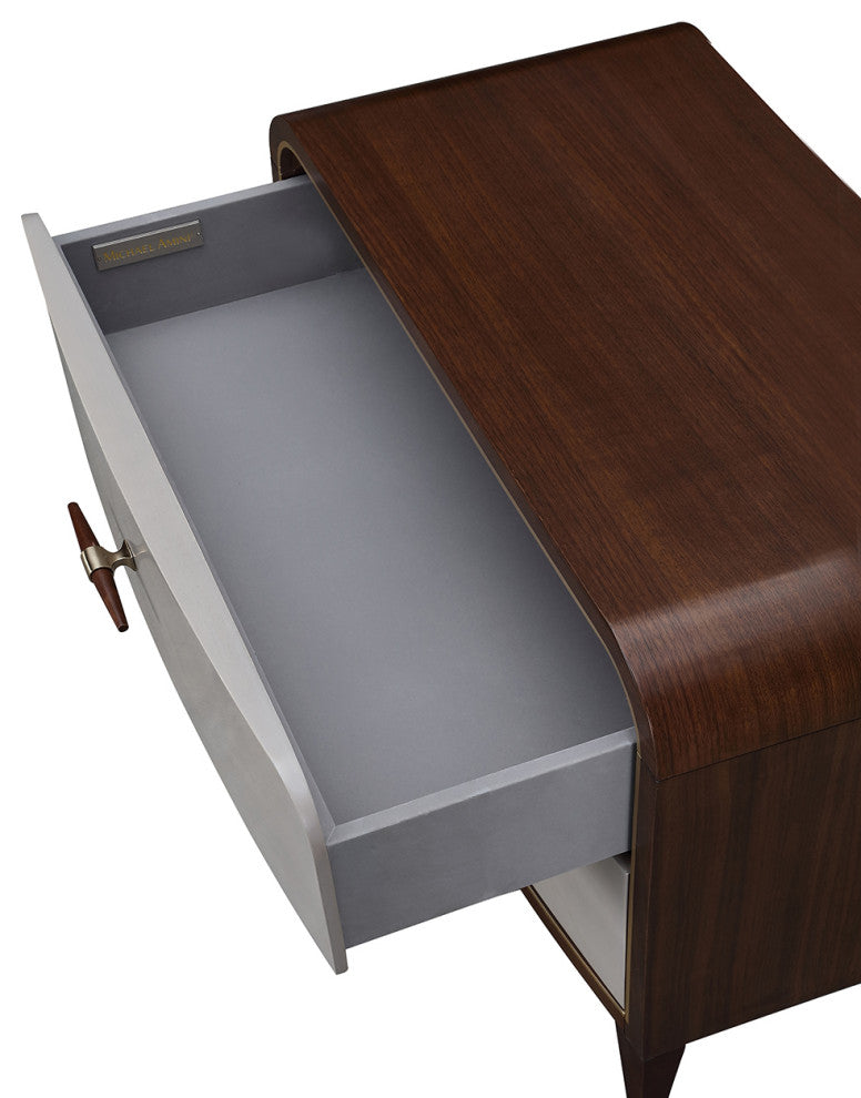 Houston 2-Drawer Nightstand, Walnut
