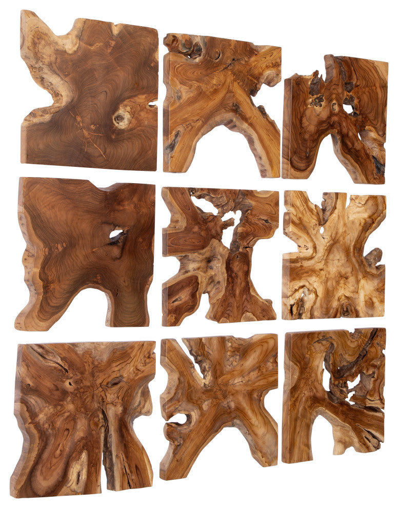 Uttermost Talia Wood Wall Decor Set of 9