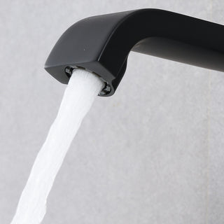 8" Widespread Bathroom Faucet with Pop-up Drain Assembly, Matte Black