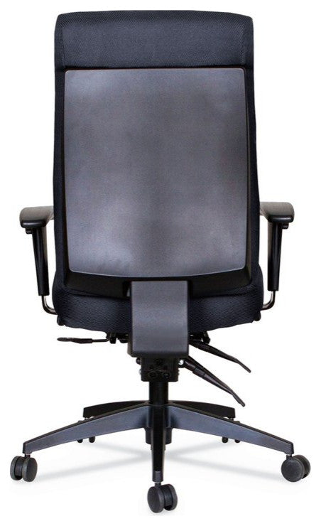 Multifunctional Office Chair, Padded Contoured Seat & Back With Adjustable Arms