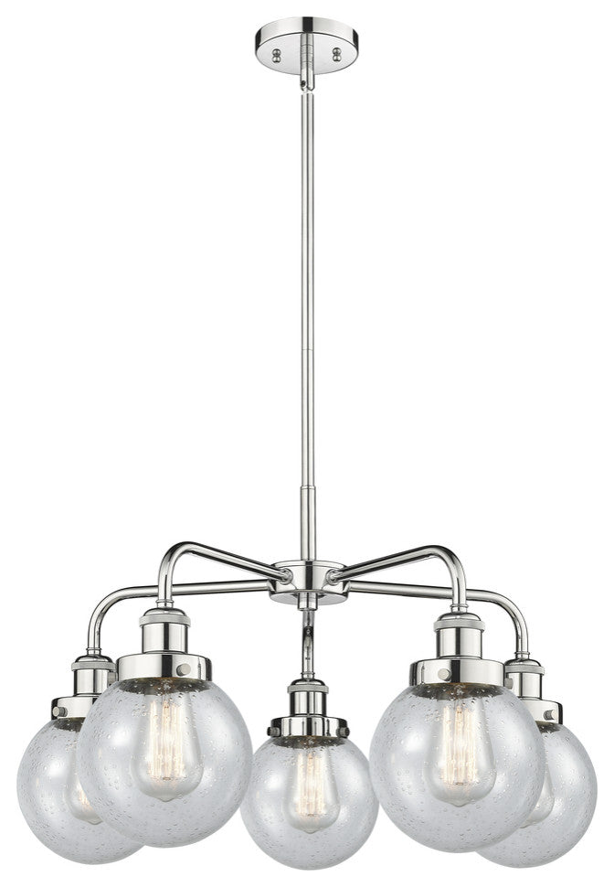 Innovations Beacon 5 24" Chandelier Polished Chrome