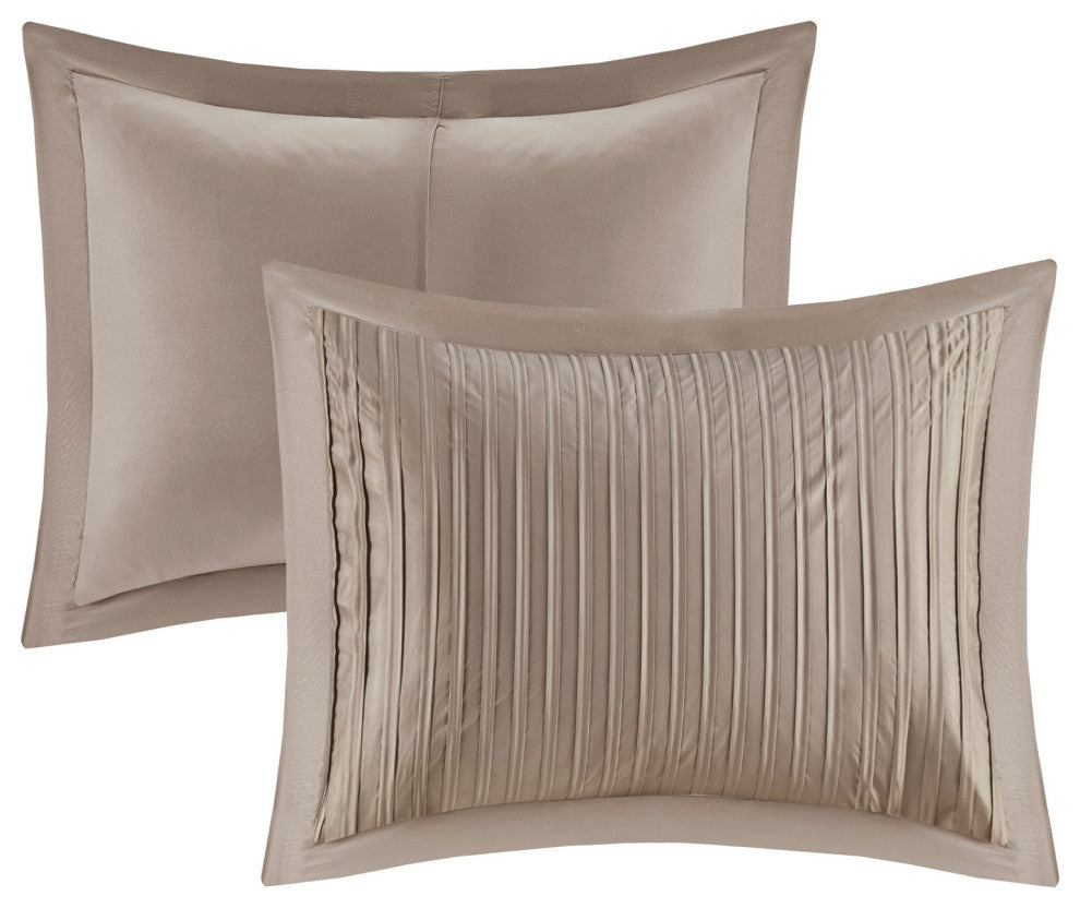 Madison Park Charmeuse 7-Piece Comforter Set, California King