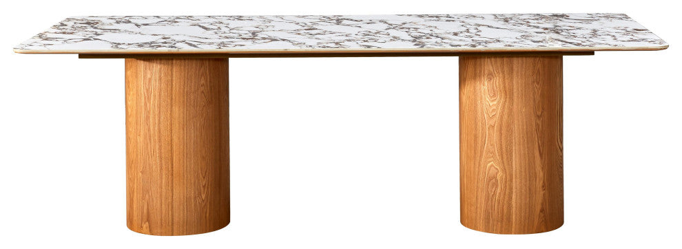 Tamara Marble Ceramic Rectangular Dining Table