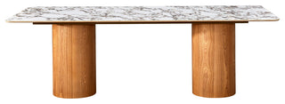 Tamara Marble Ceramic Rectangular Dining Table