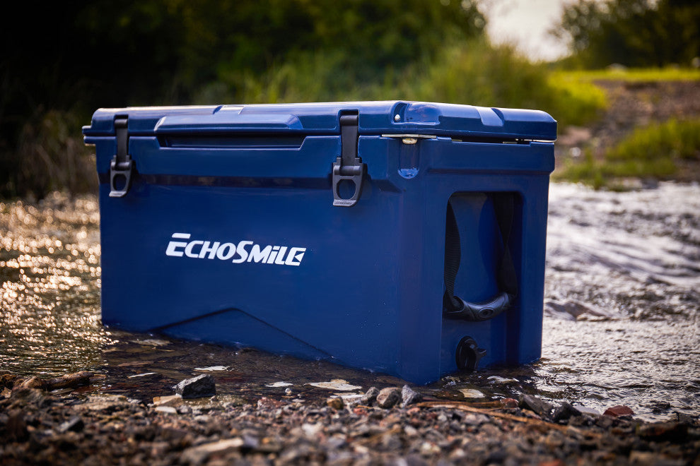 EchoSmile 35 qt. Rotomolded Cooler, Dark Blue