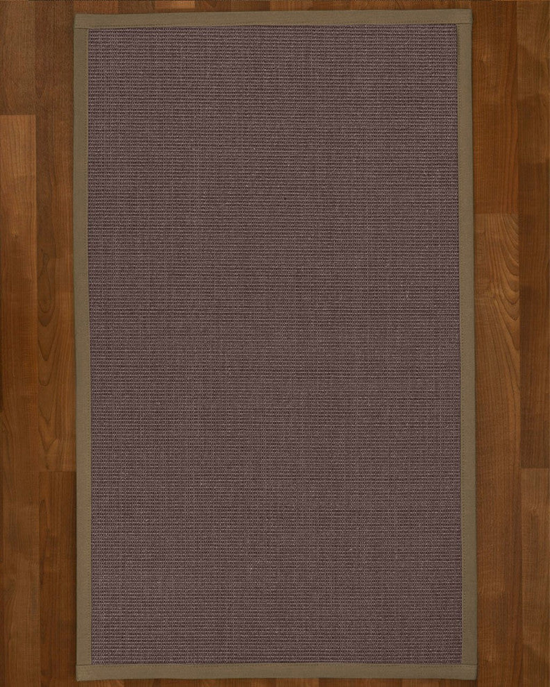 Natural Area Rugs Big Sur Custom Sisal Rug, 12'' x 15'', Fossil Border