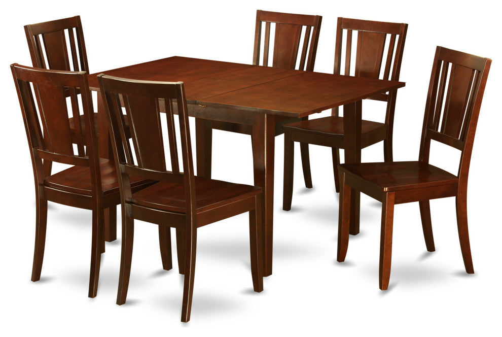 7 Pc Kitchen Dinette Set - Table With 6 Dining Table Chairs