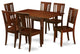 7 Pc Kitchen Dinette Set - Table With 6 Dining Table Chairs