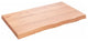vidaXL Bathroom Countertop Live Edge Vanity Top Light Brown Treated Solid Wood