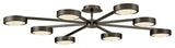 Fredrick Ramond Cava Large Convertible Semi-Flush Mount, Black Oxide