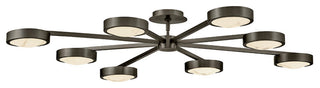 Fredrick Ramond Cava Large Convertible Semi-Flush Mount, Black Oxide