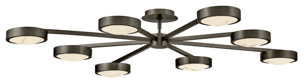 Fredrick Ramond Cava Large Convertible Semi-Flush Mount, Black Oxide