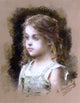 Alexei Alexeievich Harlamoff Young Girl in a Green Tunic Gallery Wrapped Canvas