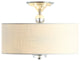 Marc 15" Metal and Crystal LED Flush Mount, Chrome