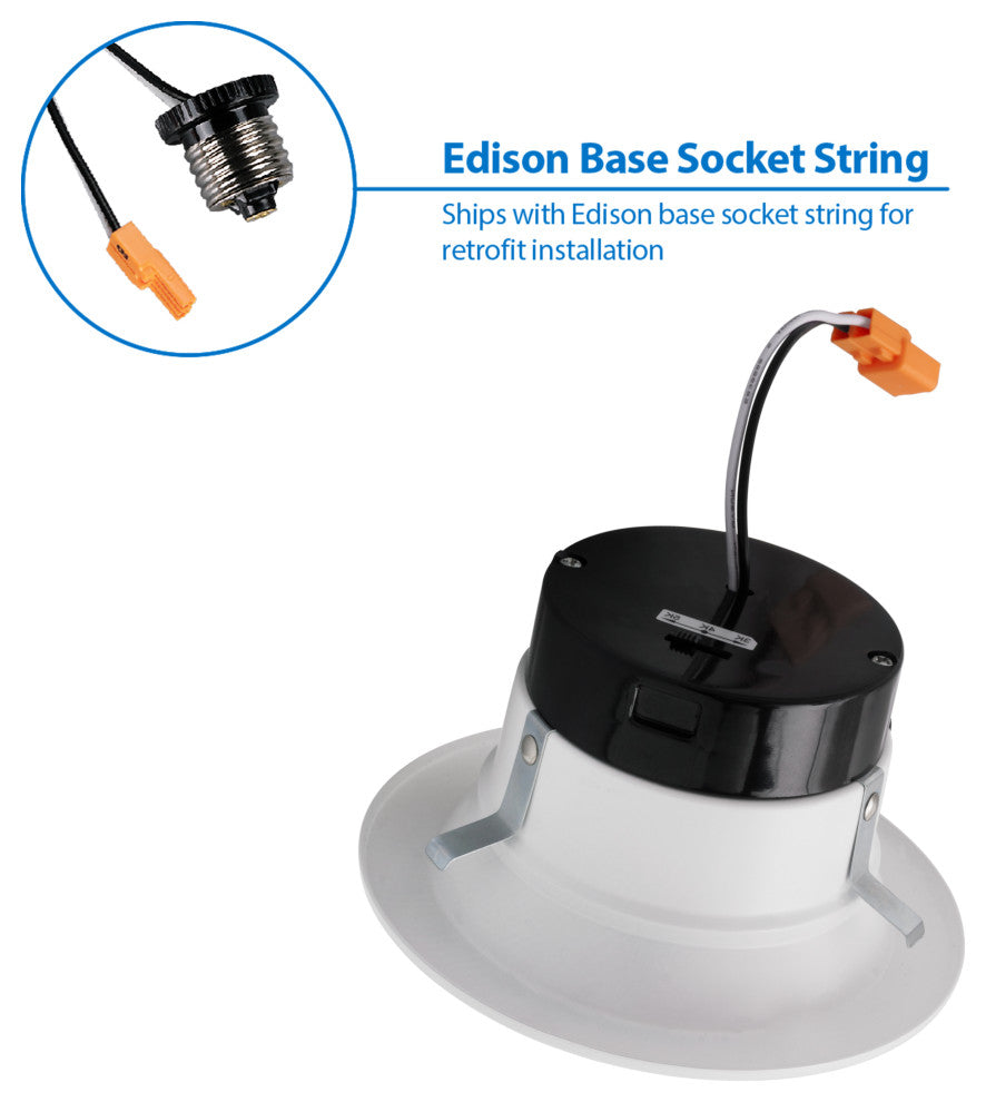 DLR4 SELECT Series 4" White LED Recessed Downlight