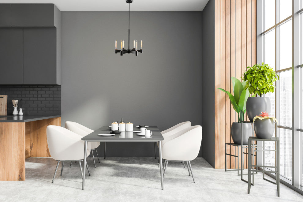 Broyles 6 Light Chandelier Matte Black