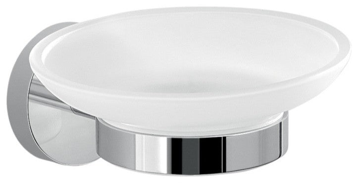 Frosted Glass Soap Dish With Wall Mount