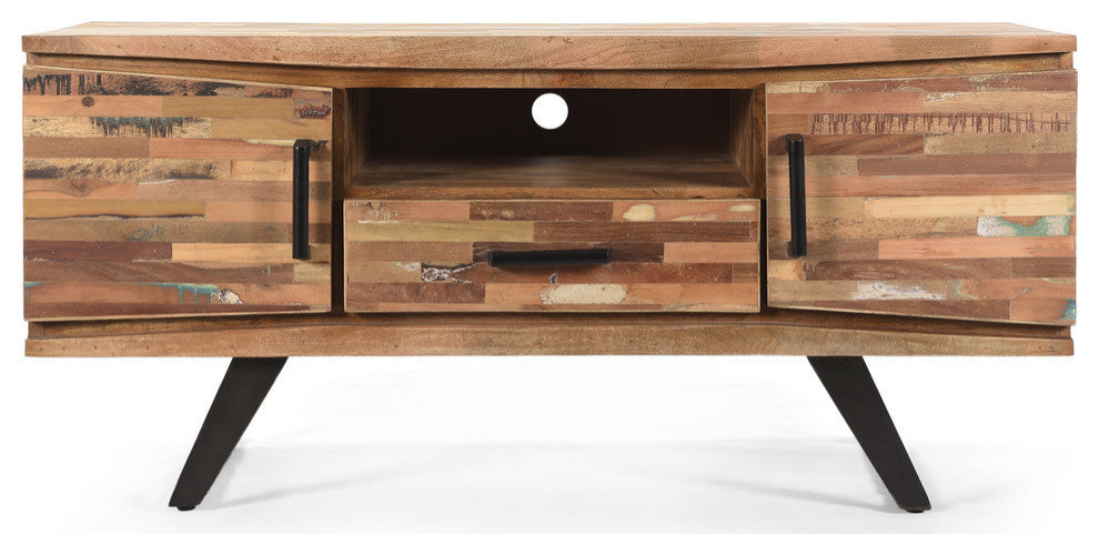 Dorset Handcrafted Boho Reclaimed Wood TV Stand