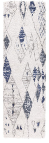 Noori Rug Shag Nolan Ivory/Blue Runner
