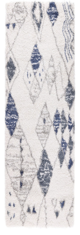 Noori Rug Shag Nolan Ivory/Blue Runner