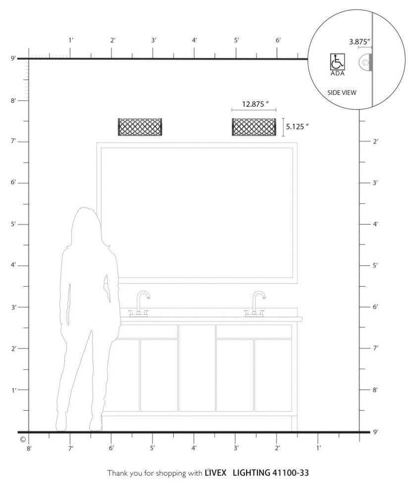 Arabesque 1 Light Soft Gold ADA Single Sconce