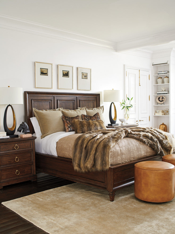 Walnut Creek Wood Panel Bed 6/6 King