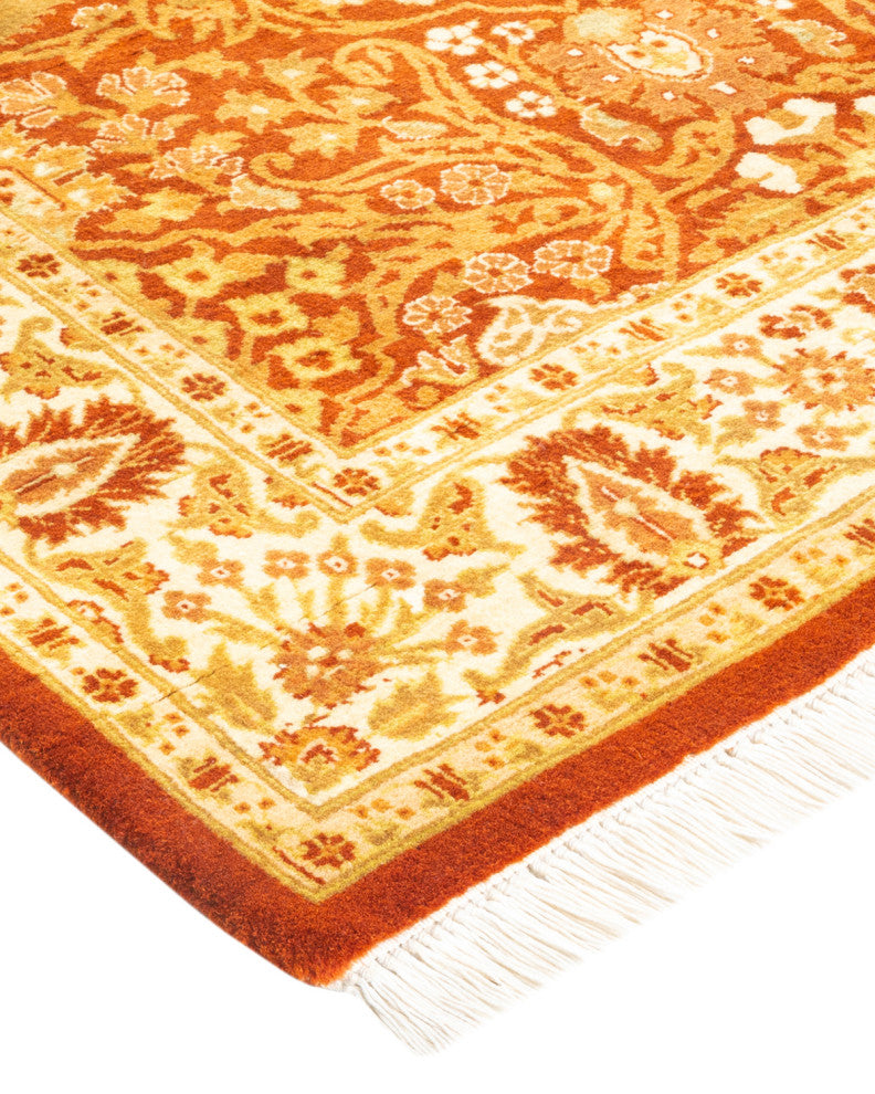 Mogul, One-of-a-Kind Hand-Knotted Area Rug Orange, 3'1"x5'6"