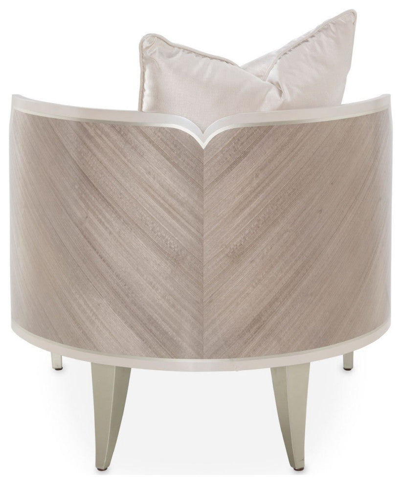 Aico Amini Camden Court Accent Chair in Pearl