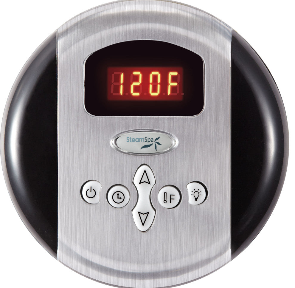 10.5 KW QuickStart Acu-Steam Bath Generator,Built-in Auto Drain,Brushed Nickel