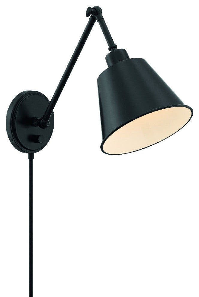 Mitchell 1 Light Wall Mount in Matte Black